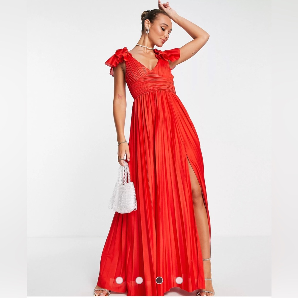 ASOS maxi red dress